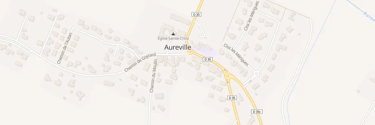 Plan du 18 Le Village à Aureville