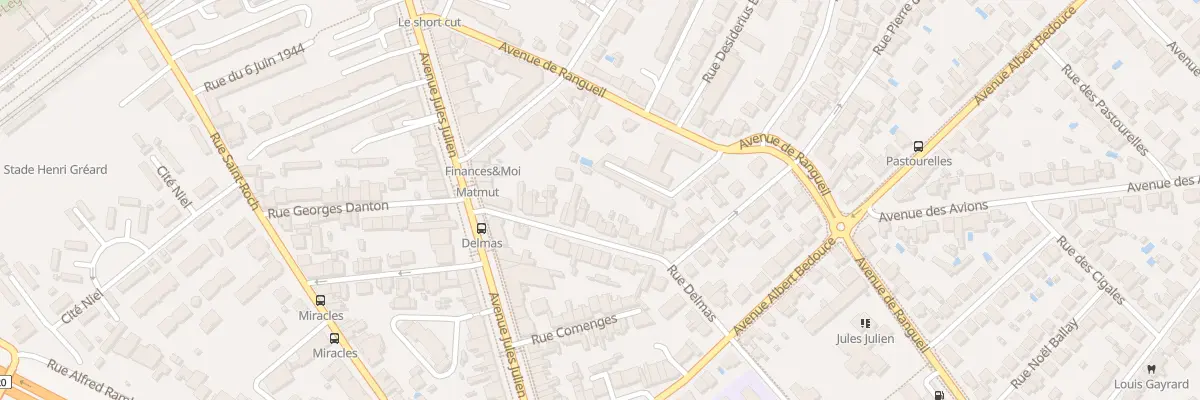 Plan du 17 Rue Delmas à Toulouse