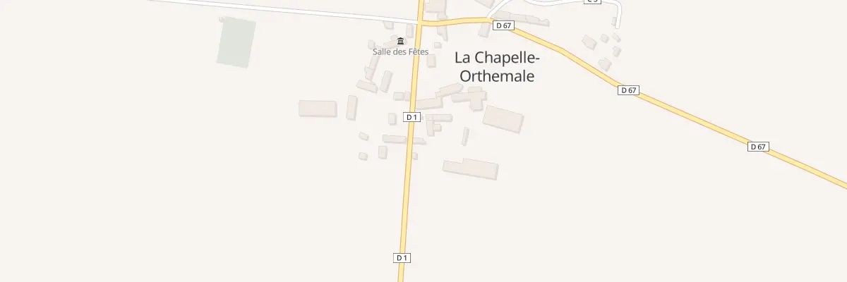 Plan du 5 Rte de Neuillay les Bois à La Chapelle-Orthemale
