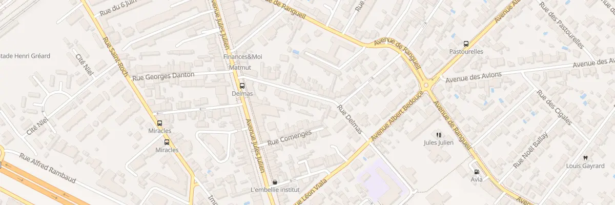 Plan du 18 Rue Delmas à Toulouse