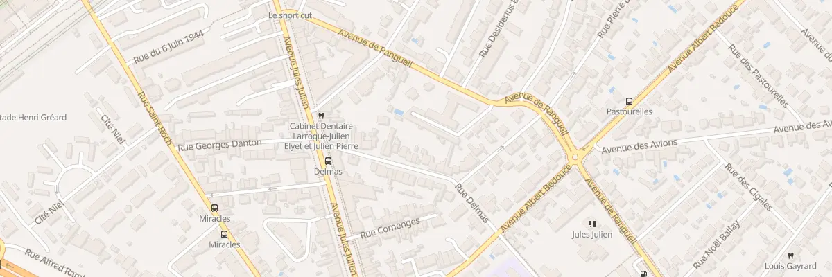 Plan du 19 Rue Delmas à Toulouse