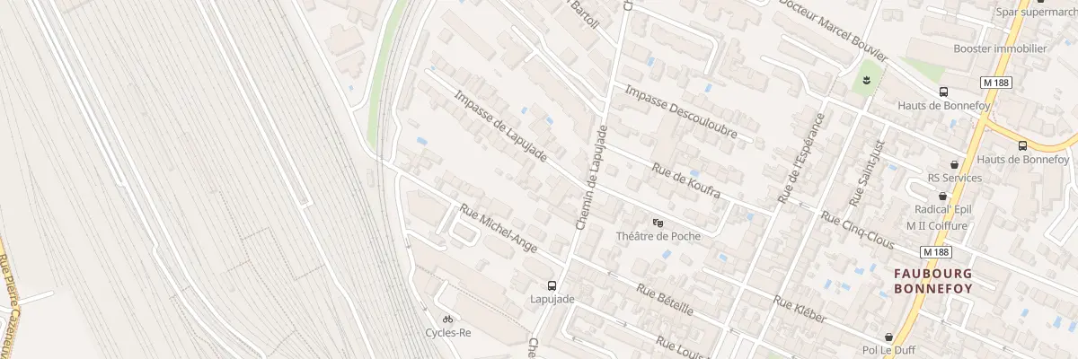 Plan du 5 Imp de Lapujade à Toulouse
