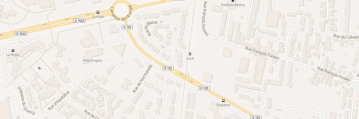 Plan du 4 Rue du Maine à Lucé