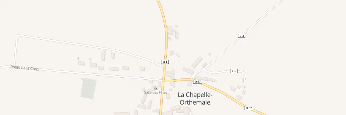 Plan du 2 Rte de Buzançais à La Chapelle-Orthemale