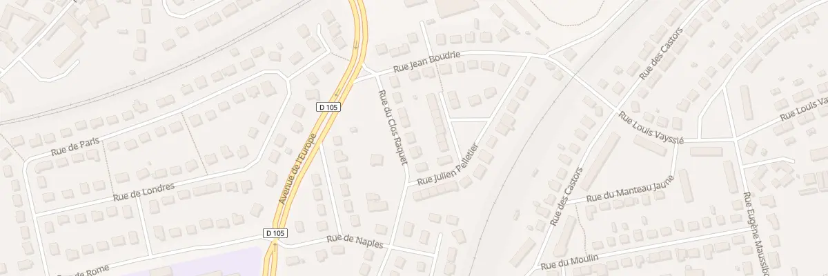 Plan du 6 Rue du Clos Raquet à Saint-Aubin-des-Bois