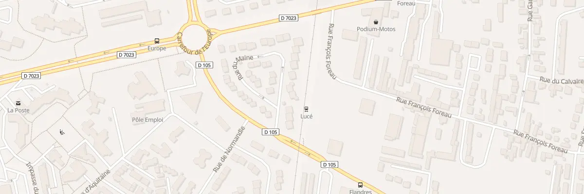 Plan du 8 Rue du Maine à Lucé