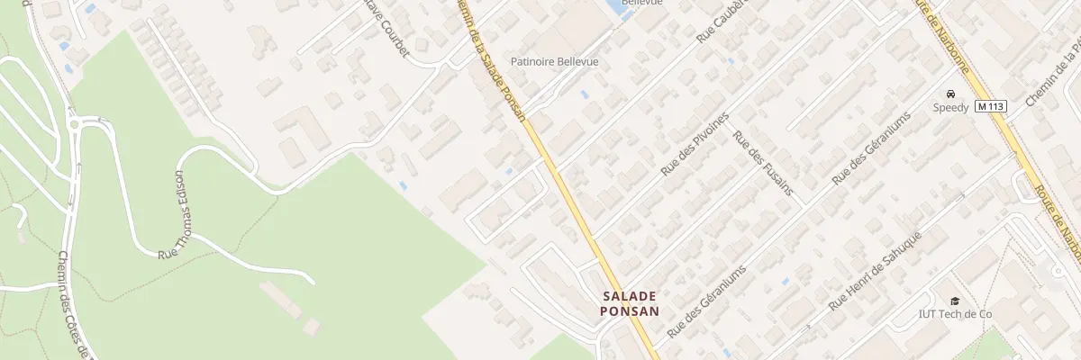 Plan du 87 Che de la Salade Ponsan à Toulouse
