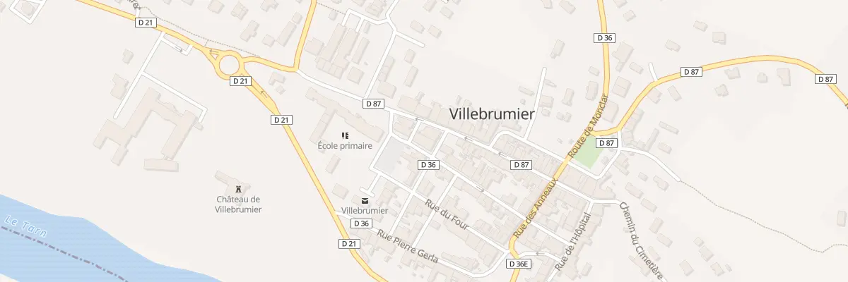 Plan du 2 Pas Ulysse David à Villebrumier