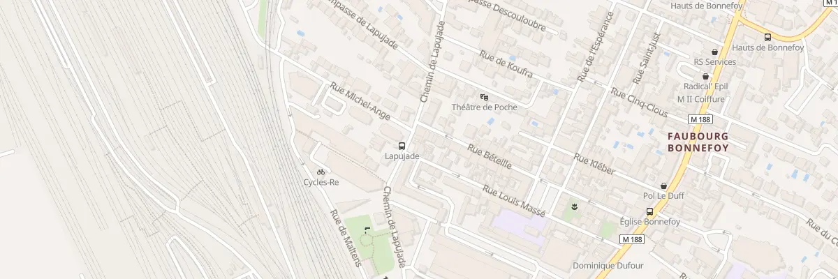 Plan du 44 Che Lapujade à Toulouse
