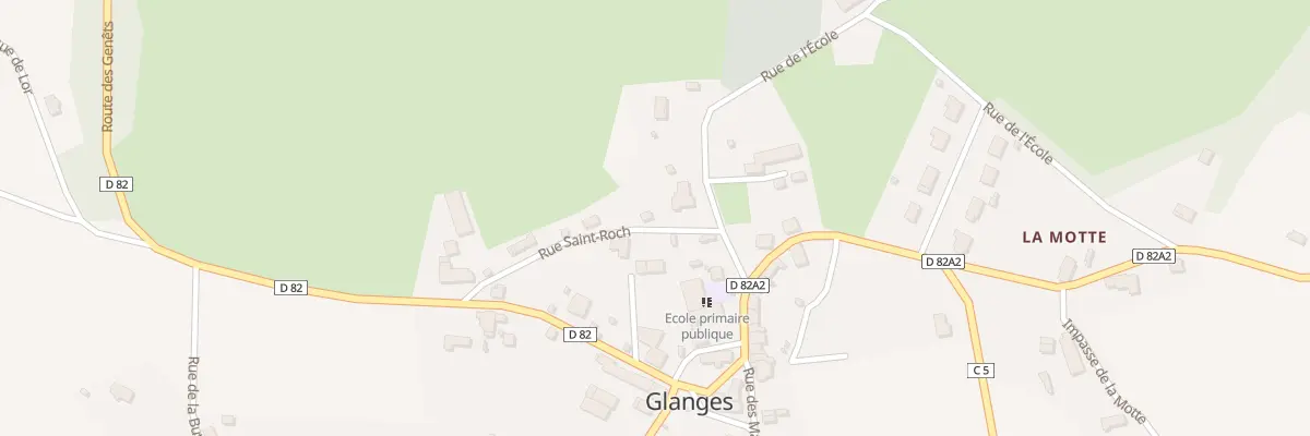 Plan du 5014 Le Bourg à Glanges