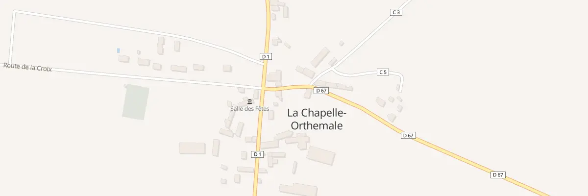 Plan du 4 Rte de Villedieu sur Indre à La Chapelle-Orthemale