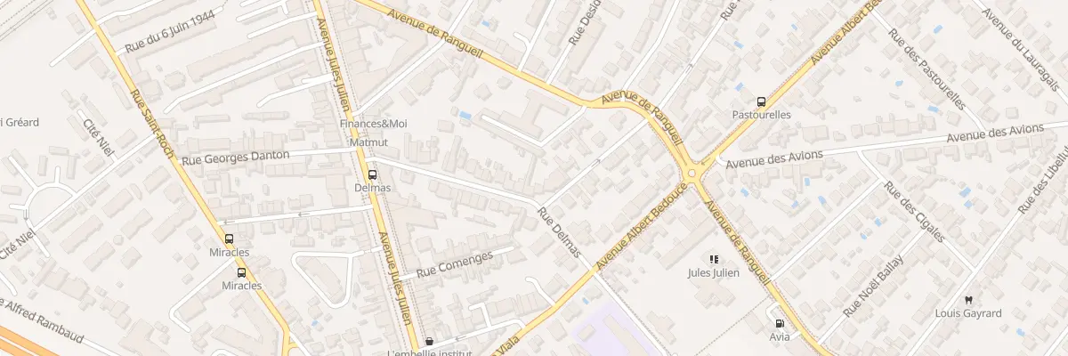 Plan du 29 Rue Delmas à Toulouse