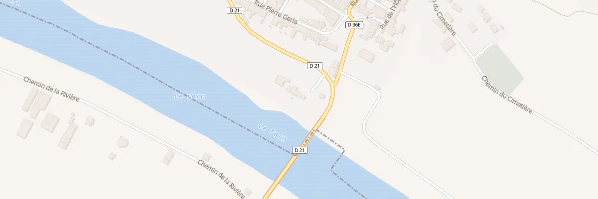 Plan du 37 Che du Pont à Villebrumier
