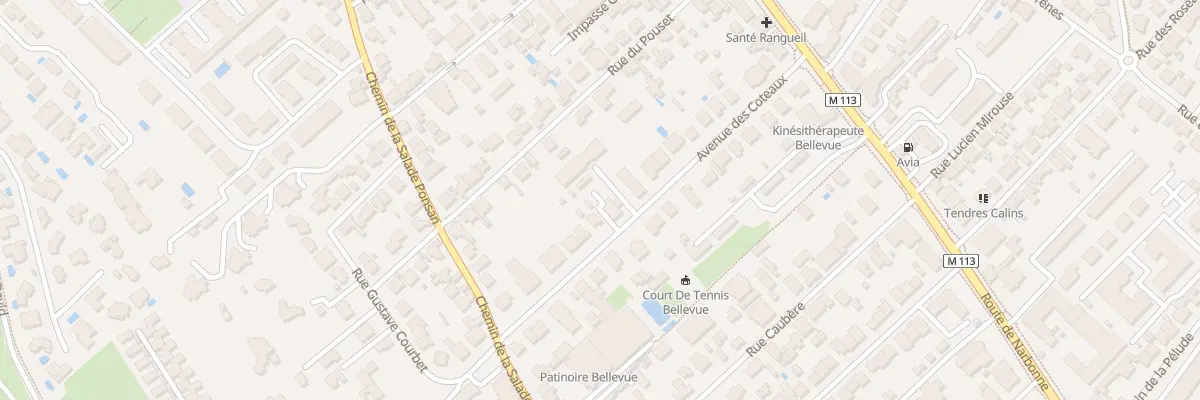 Plan du 21 Av des Coteaux à Toulouse