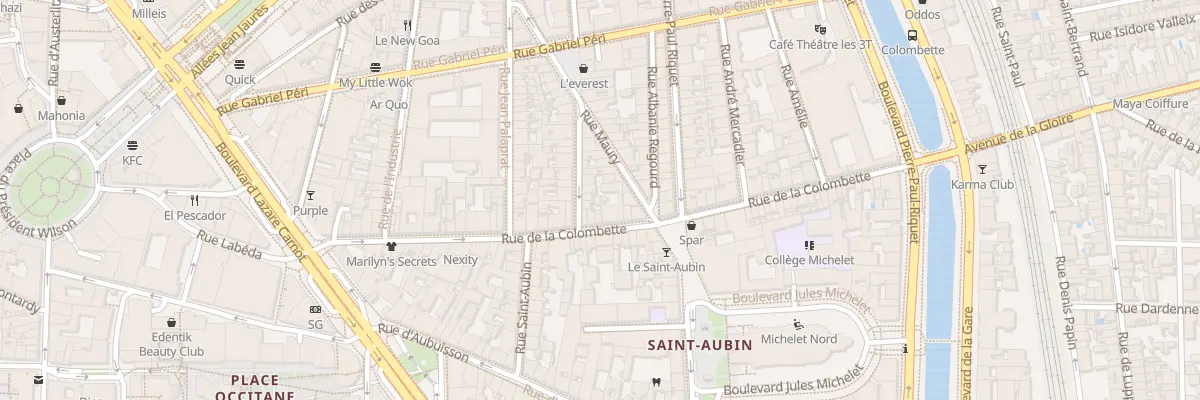 Plan du 44 Rue de la Colombette à Toulouse