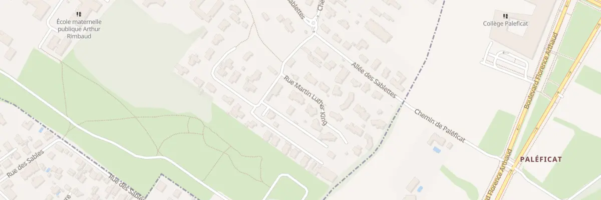 Plan du 12 Rue Martin Luther King à Launaguet