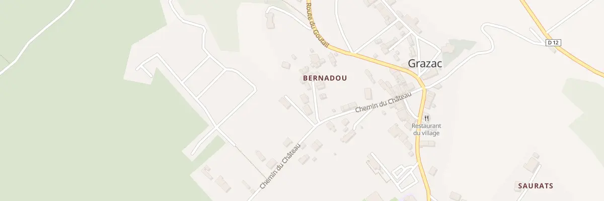 Plan du 57 Bernadou à Grazac