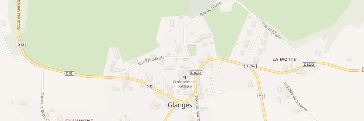 Plan du 5024 Pl du 8 Mai 1945 à Glanges