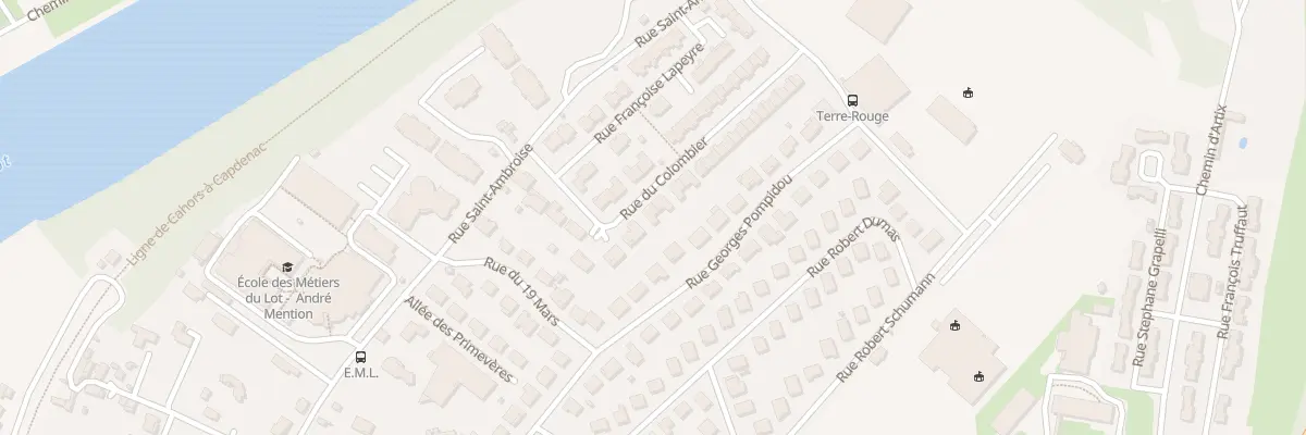 Plan du 173 Rue du Colombier à Cahors