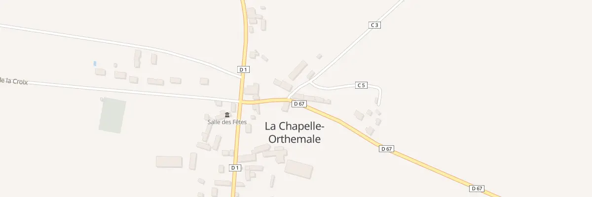 Plan du 5 Rte de Villedieu sur Indre à La Chapelle-Orthemale