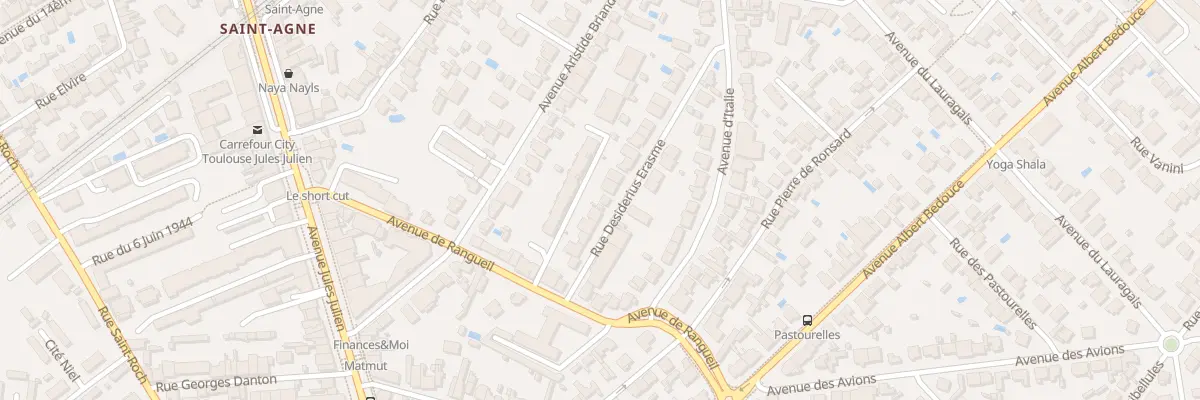 Plan du 11 Rue Erasme à Toulouse