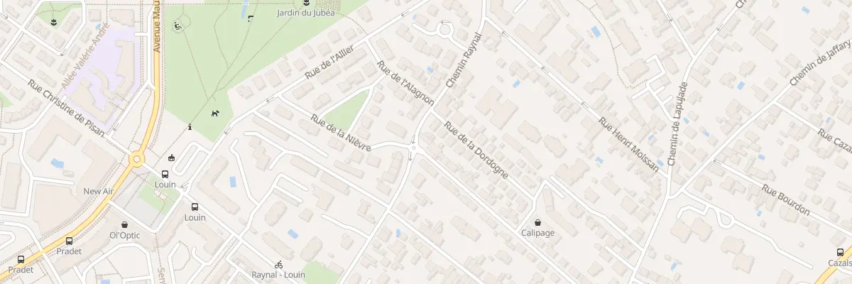 Plan du 1 Rue Claude Vernet à Toulouse