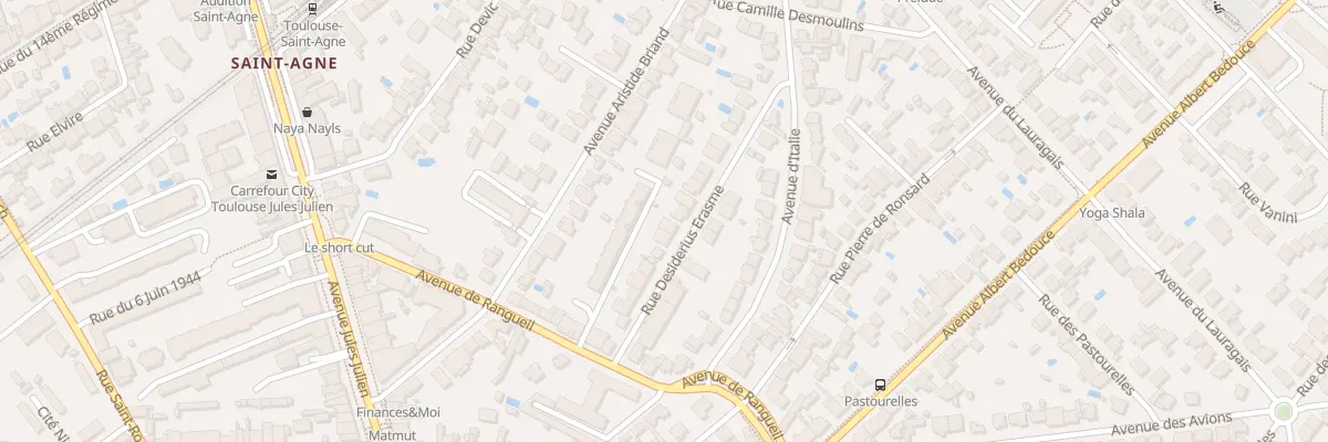 Plan du 15 Rue Erasme à Toulouse