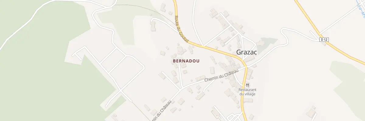 Plan du 51 Bernadou à Grazac