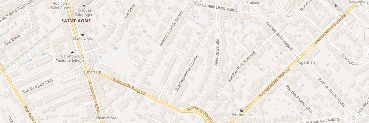 Plan du 17 Rue Erasme à Toulouse