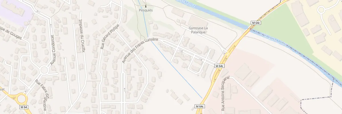 Plan du 44 Av des Frères Lumière à Launaguet