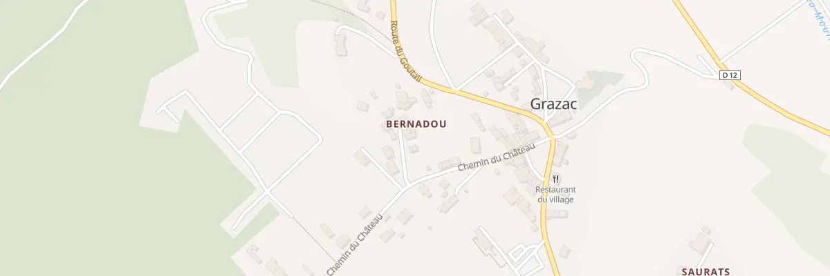 Plan du 52 Bernadou à Grazac