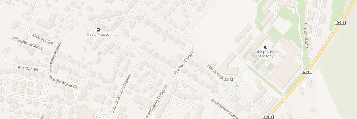 Plan du 334 Rue Paul Claudel à Cahors