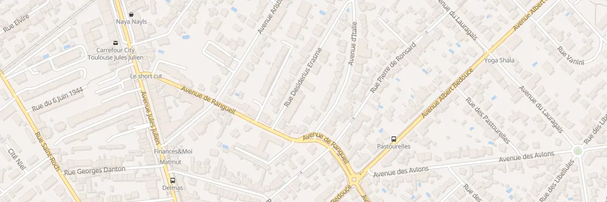 Plan du 6 Rue Erasme à Toulouse