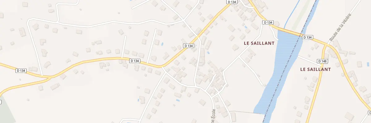 Plan du 3082 Rue De La Vezere à Voutezac