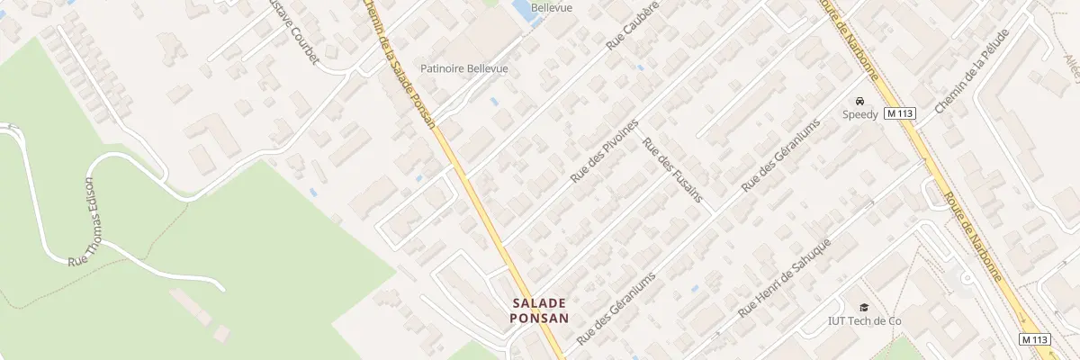 Plan du 9 Rue des Pivoines à Toulouse