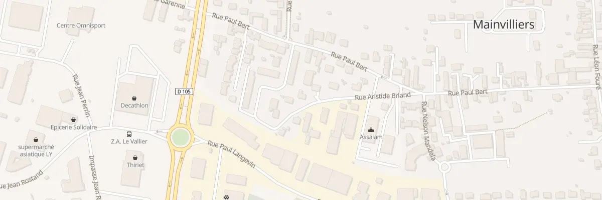 Plan du 12 Rue Aristide Briand à Mainvilliers