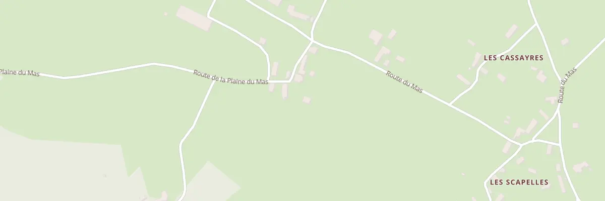 Plan du 95 Rte de la Plaine du Mas à Loupiac