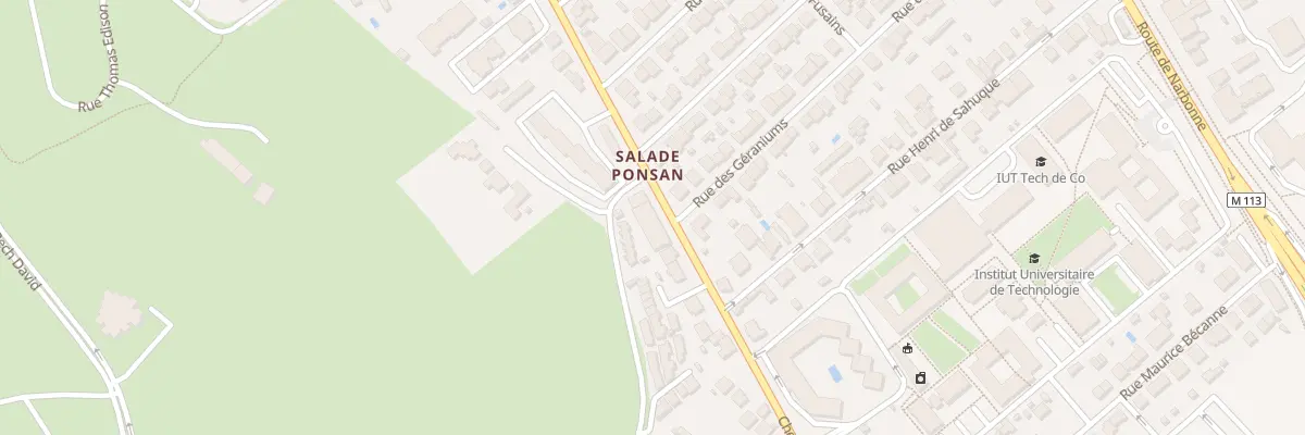 Plan du 71 Che de la Salade Ponsan à Toulouse