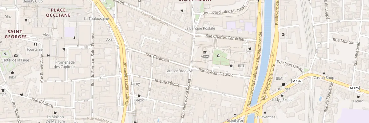 Plan du 39 Rue Caraman à Toulouse