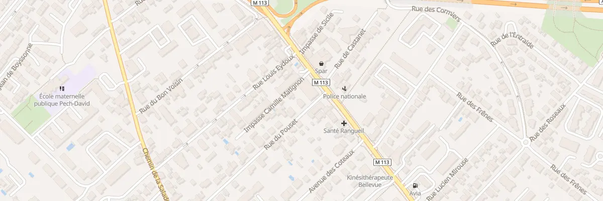Plan du 43 Rue du Pouset à Toulouse