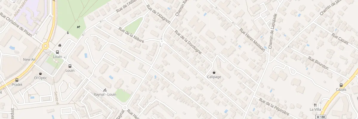 Plan du 8 Rue Claude Vernet à Toulouse