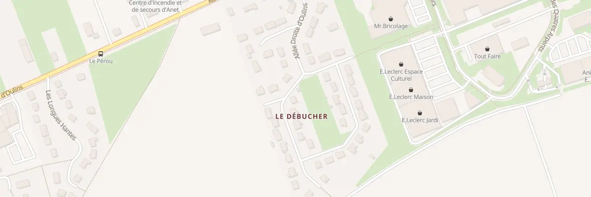 Plan du 46 Allée Droite d’Oulins à Anet