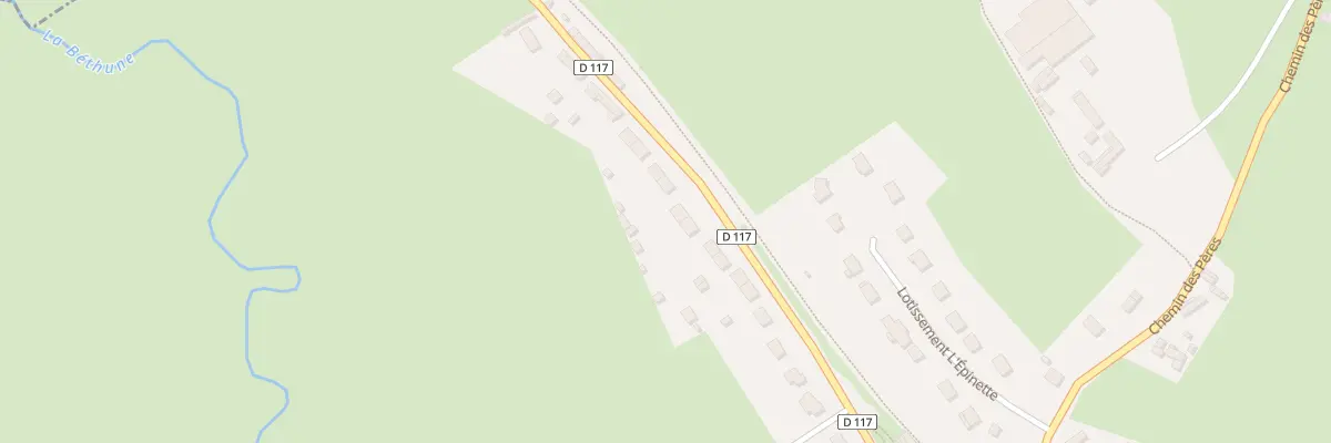 Plan du 280 Rte de Neufchâtel à Neuville-Ferrières