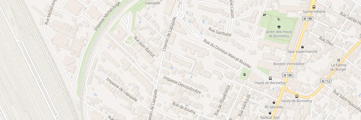 Plan du 72 Che Lapujade à Toulouse