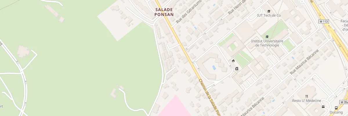 Plan du 63 Che de la Salade Ponsan à Toulouse