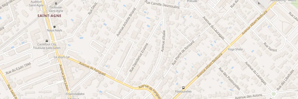 Plan du 18 Rue Erasme à Toulouse