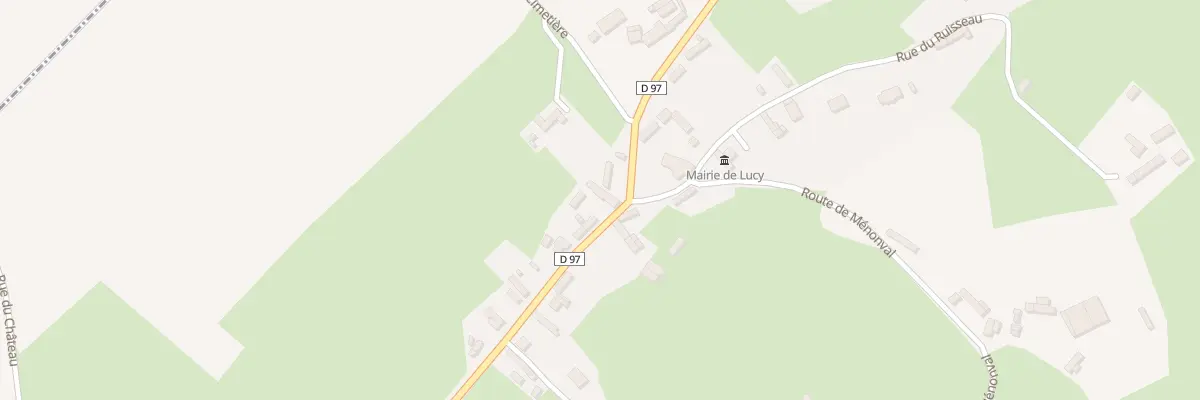 Plan du 2 Rte de la Houssaye Beranger à Lucy