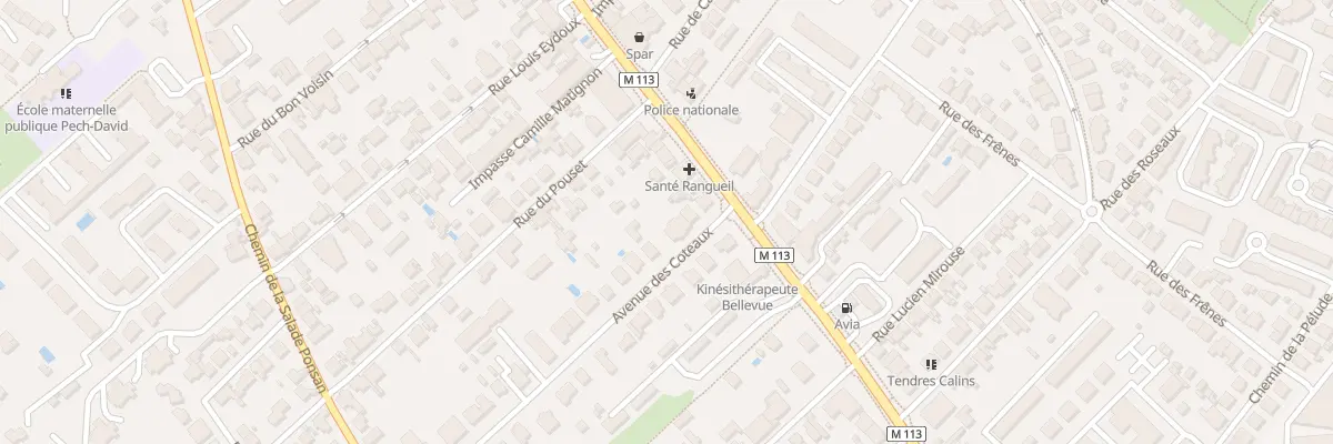 Plan du 45 Av des Coteaux à Toulouse