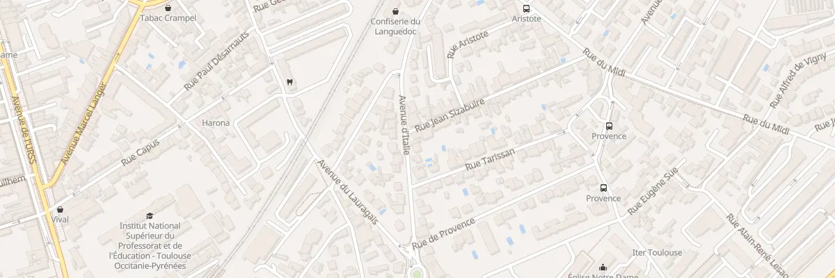 Plan du 64 Av d’Italie à Toulouse