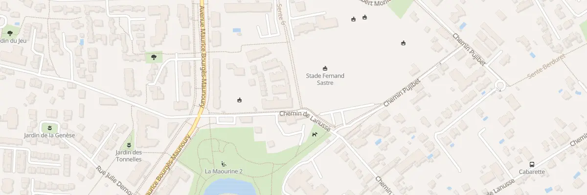 Plan du 98 Che de Lanusse à Toulouse